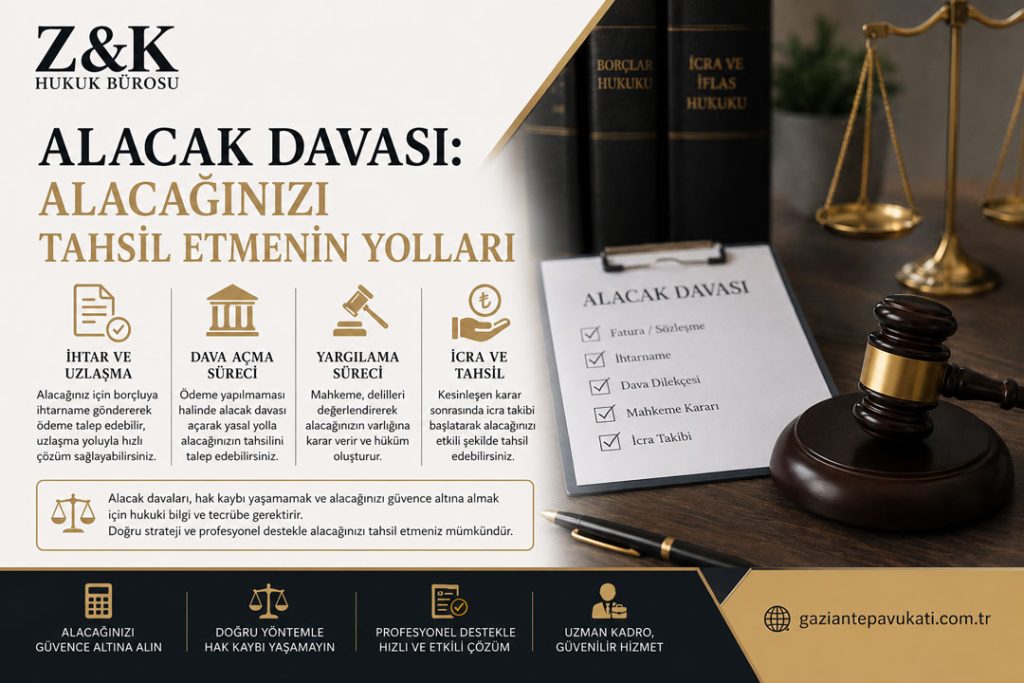 Gaziantep Alacak Davası: Alacağınızı Tahsil Etmenin Yolları