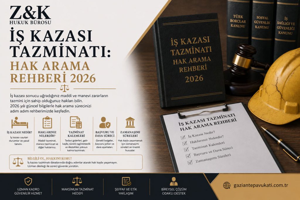 Gaziantep İş Kazası Tazminatı: Hak Arama Rehberi 2026