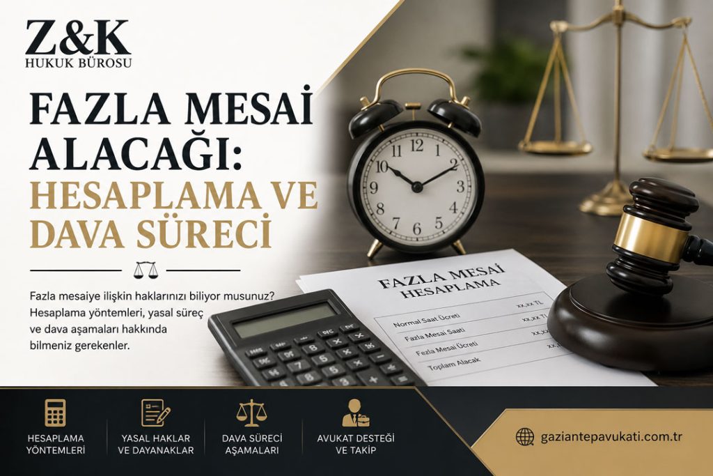 Gaziantep Fazla Mesai Alacağı: Hesaplama ve Dava Süreci